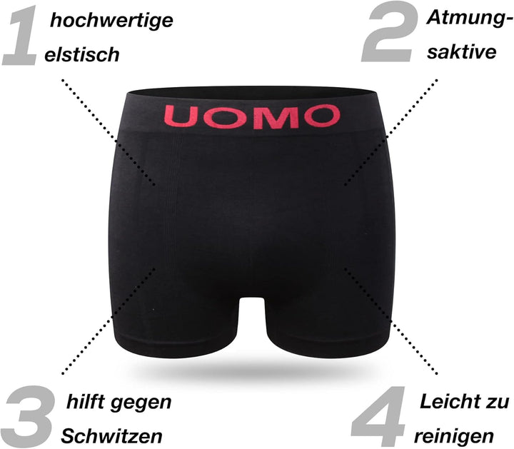 L&amp;K 10er Pack Herren Retroshorts Boxershorts Men Mikrofaser in 10 verschiedenen Modelle 1209 L-XL 12
