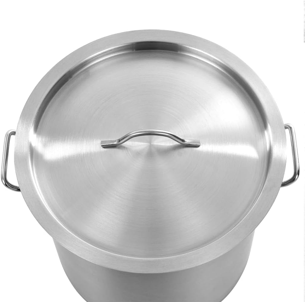 vidaXL Suppentopf mit 2 Griffen Kochtopf Universaltopf Induktion Topf Spaghettitopf Induktionstopf G
