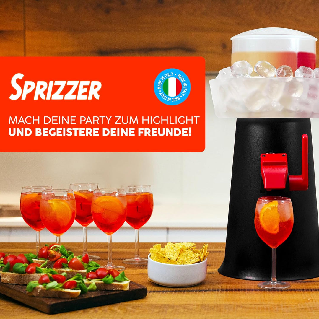 Sprizzer - Aperol Spritz Maschine für Spritz, Dispenser und Mischer mit Eisbehälter für Aperitif, Ma