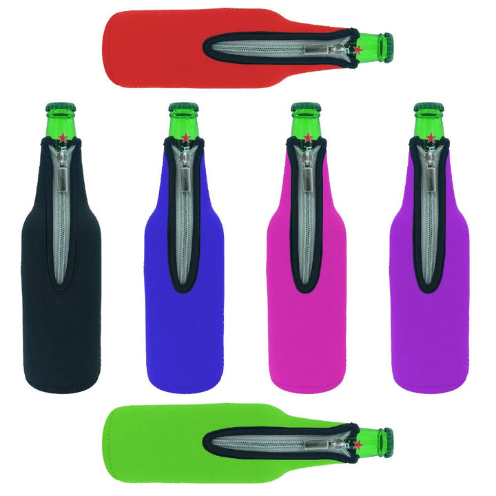 4 Stück Koozies Thermohülle Isoliertasche Hülle Tasche für Flasche 520 ml (17,6 oz) aus Neopren mit