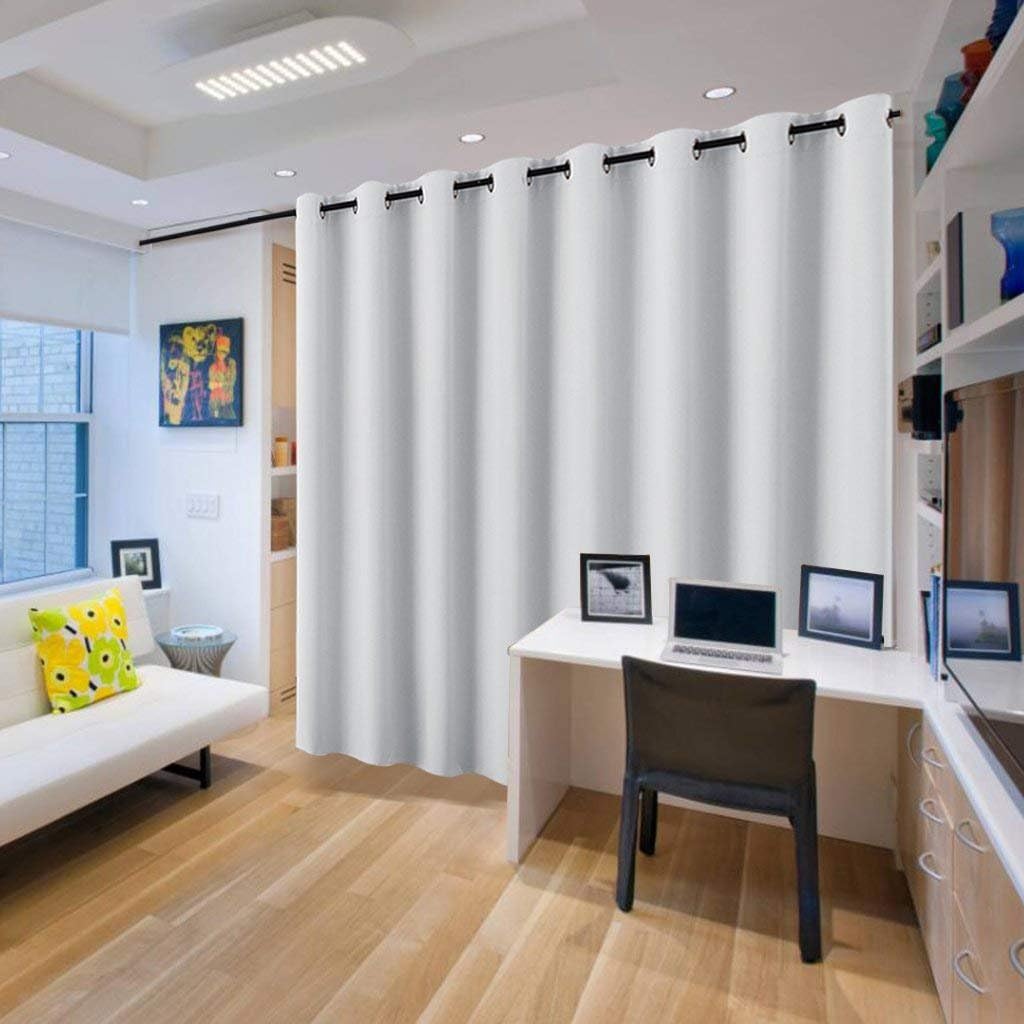 PONY DANCE Raumteiler Vorhang Wärmeisolierend Trennwand Raumtrenner für Wohnzimmer & Schlafzimmer &