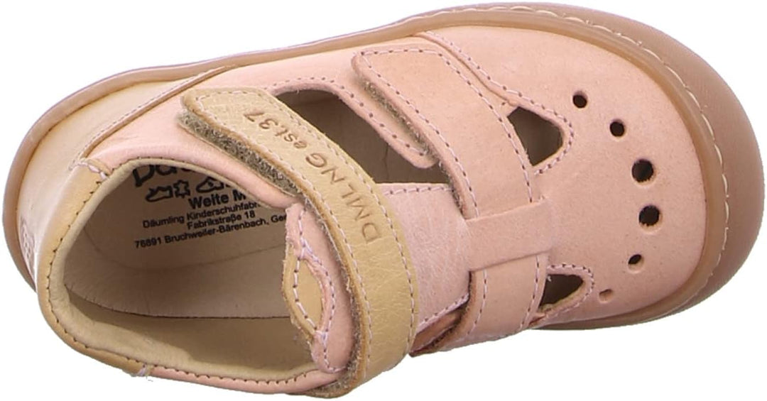 Däumling Sven Mädchen Sneaker 21 EU Schmal Chalk Lachs, 21 EU Schmal Chalk Lachs