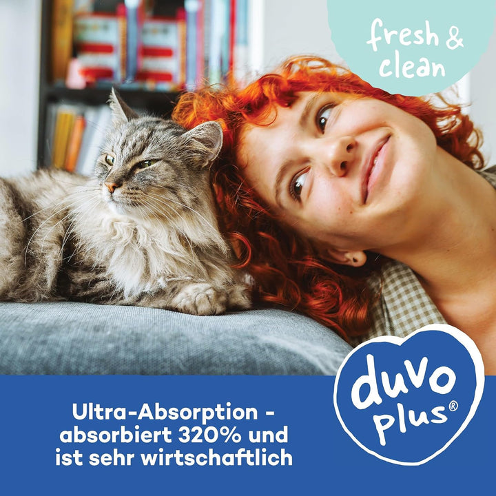 Duvo+ Katzenstreu White sensitive black carbon 12KG