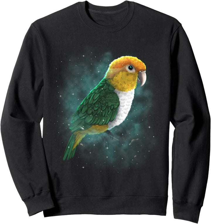 Caique Parrot Bird Cosmic Galaxy Celestial Space Astronomy Sweatshirt