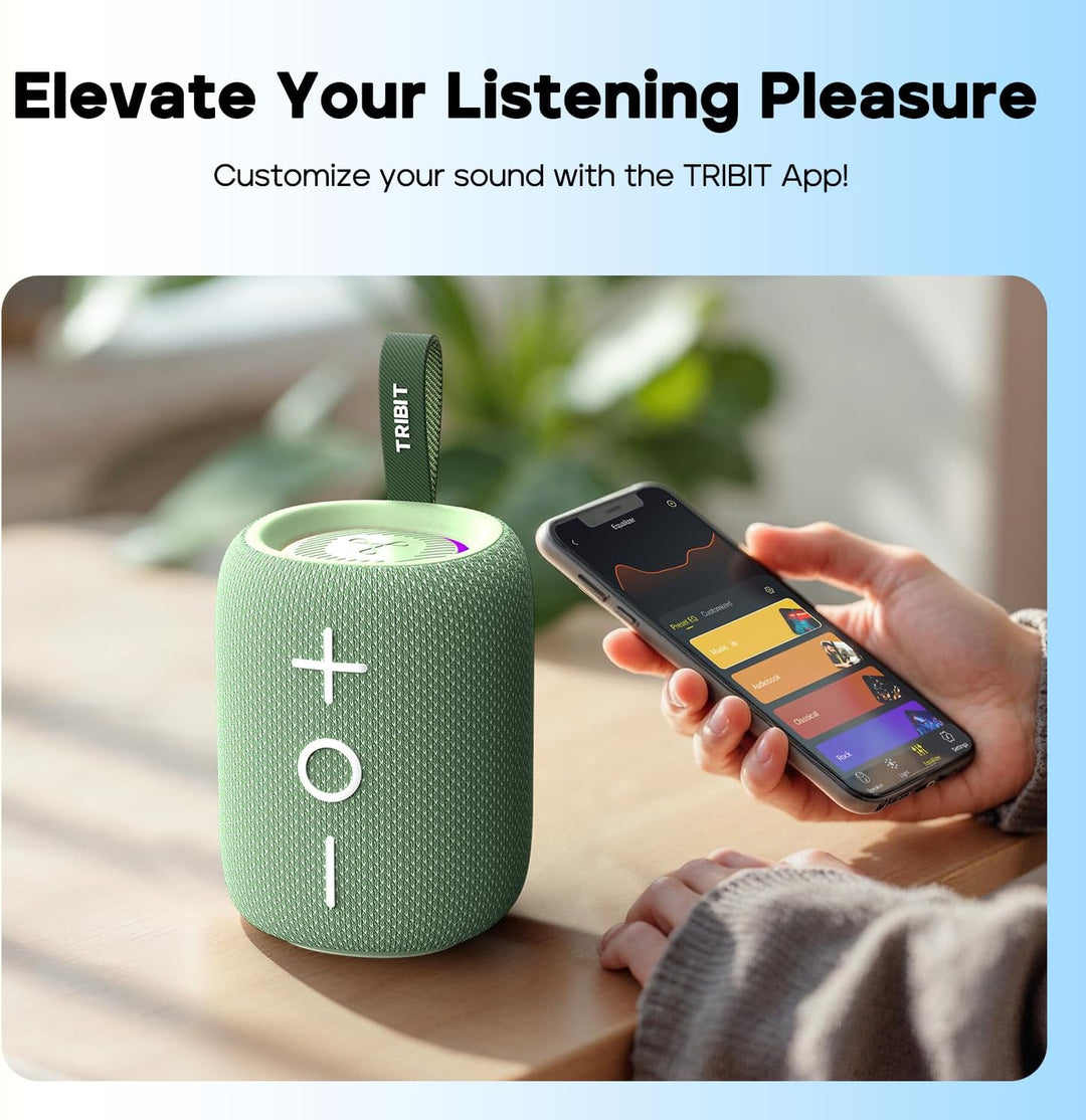 Tribit StormBox Mini+ Bluetooth-Lautsprecher 12W, 360°Raumklang, 12h Spielzeit, Bluetooth 5.4, IPX7,