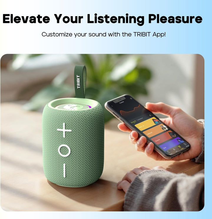 Tribit StormBox Mini+ Bluetooth-Lautsprecher 12W, 360°Raumklang, 12h Spielzeit, Bluetooth 5.4, IPX7,