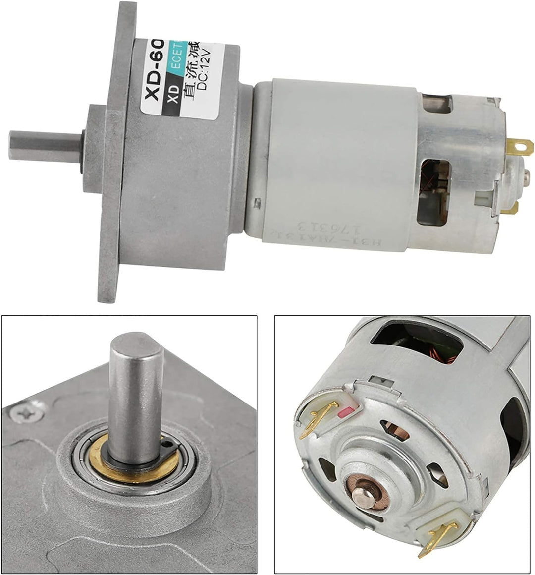 5-600 RPM Speed Reducer Getriebemotor DC 12 / 24V 35W CW/CCW Micro Hohe Drehmoment Drehzahl Getrie