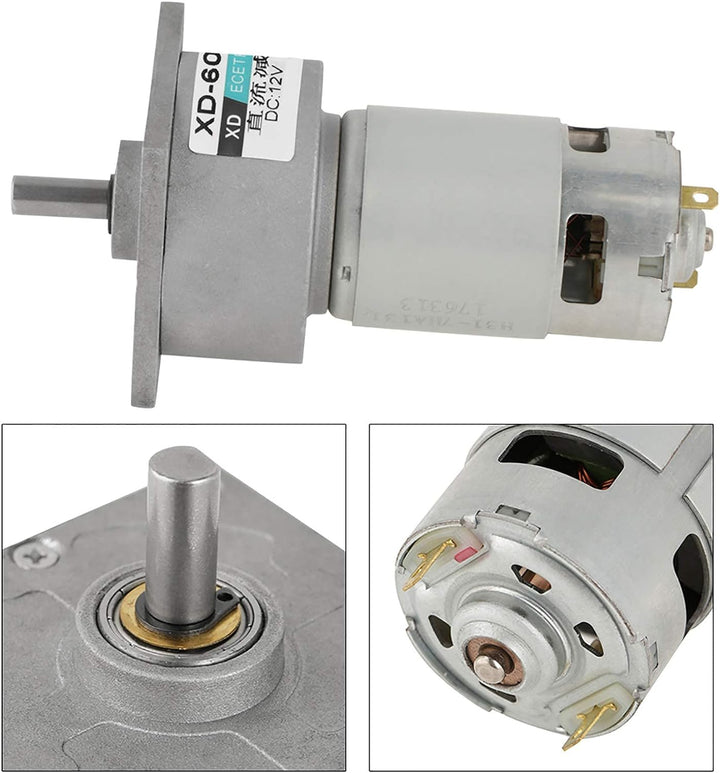 5-600 RPM Speed Reducer Getriebemotor DC 12 / 24V 35W CW/CCW Micro Hohe Drehmoment Drehzahl Getrie