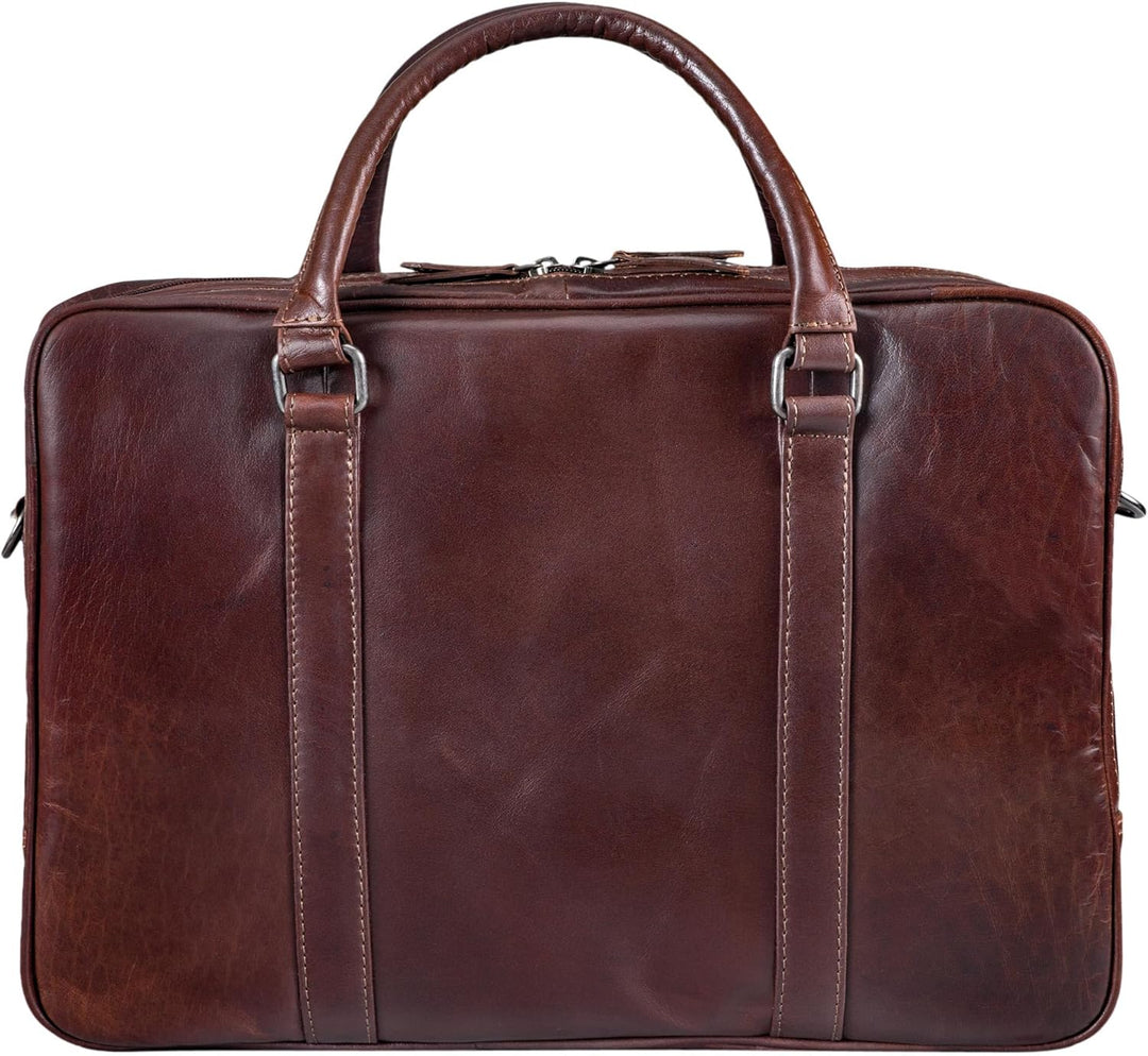 STILORD 'Dante' Business-Tasche Leder gross elegante Aktentasche Umhängetasche Laptoptasche 15.6 Zol