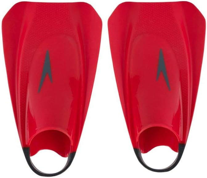 Speedo Unisex Erwachsene Fury Training Fin for Swimming Training Fin 11-12 Lava Rot/Chill Blau/Grau,
