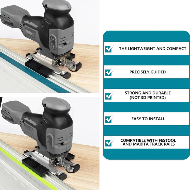 Stichsäge Adapter für Makita & Festool Führungsschienen 18v Max DJV181Z DJV182Z DJV180Z Führungsschi