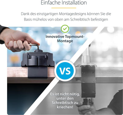 StarTech.com Desk Mount Dual Monitor Arm - Full Motion Monitor Mount for 2X VESA Displays up to 32"