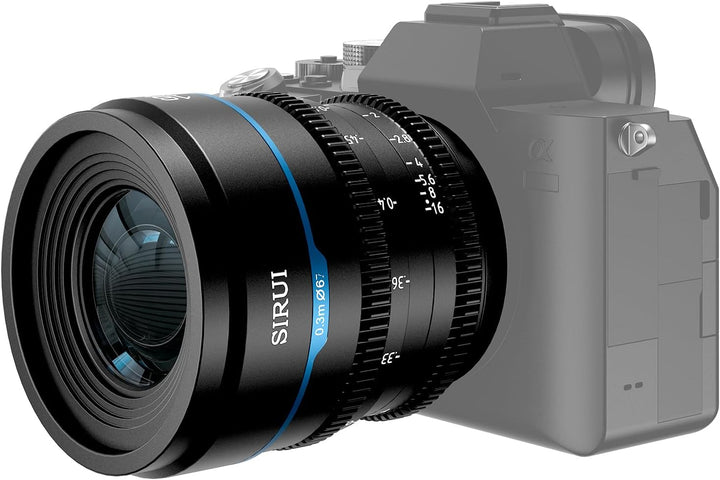 SIRUI Night Walker 75 mm T1.2 S35 Teleobjektiv Cine Objektiv, grosse Blende, manueller Fokus, MS75M-
