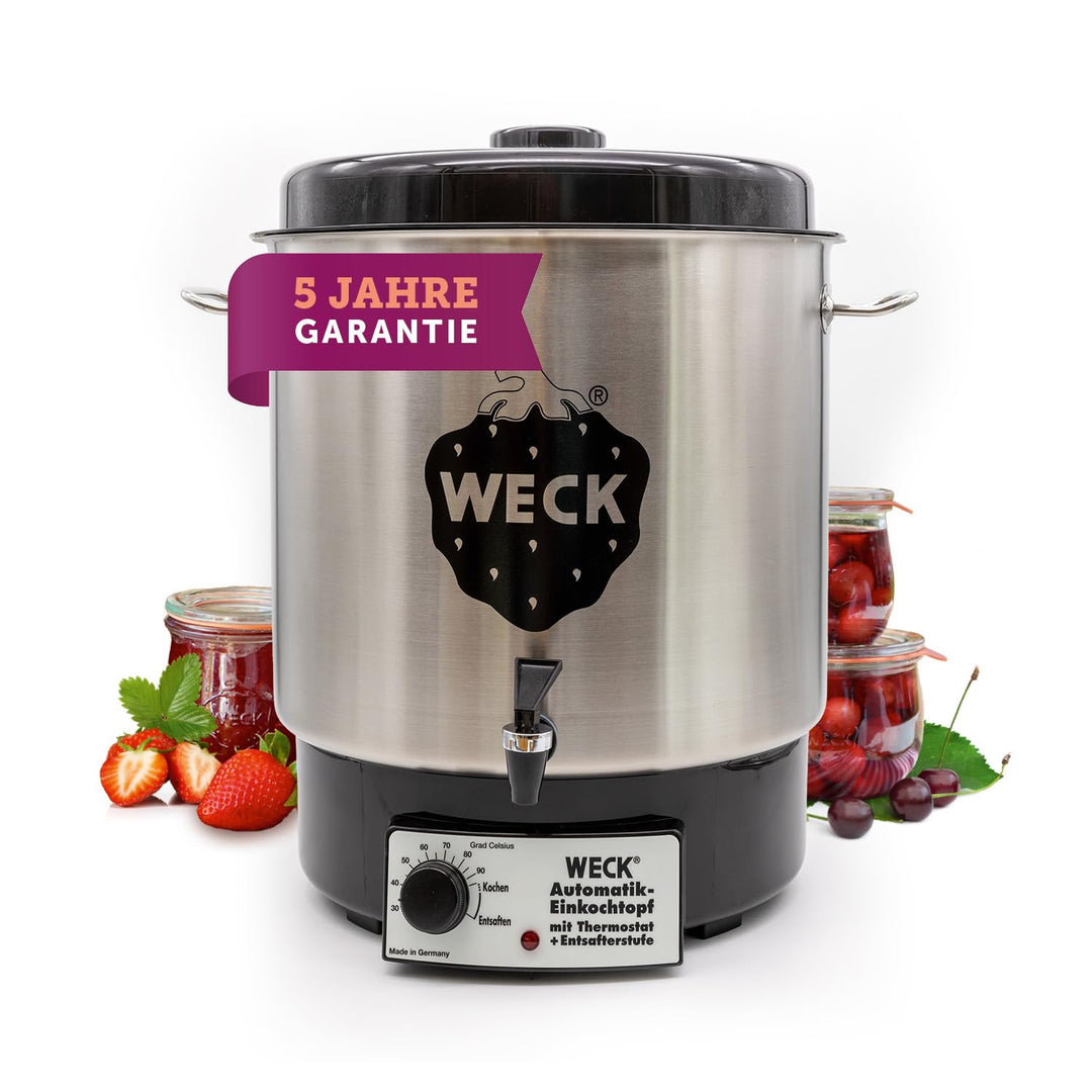 WECK Glühweintopf / Einkochautomat WAT 24A (Einkochtopf aus Edelstahl, 35cm, 30 L, 230V, 1800 W) 683