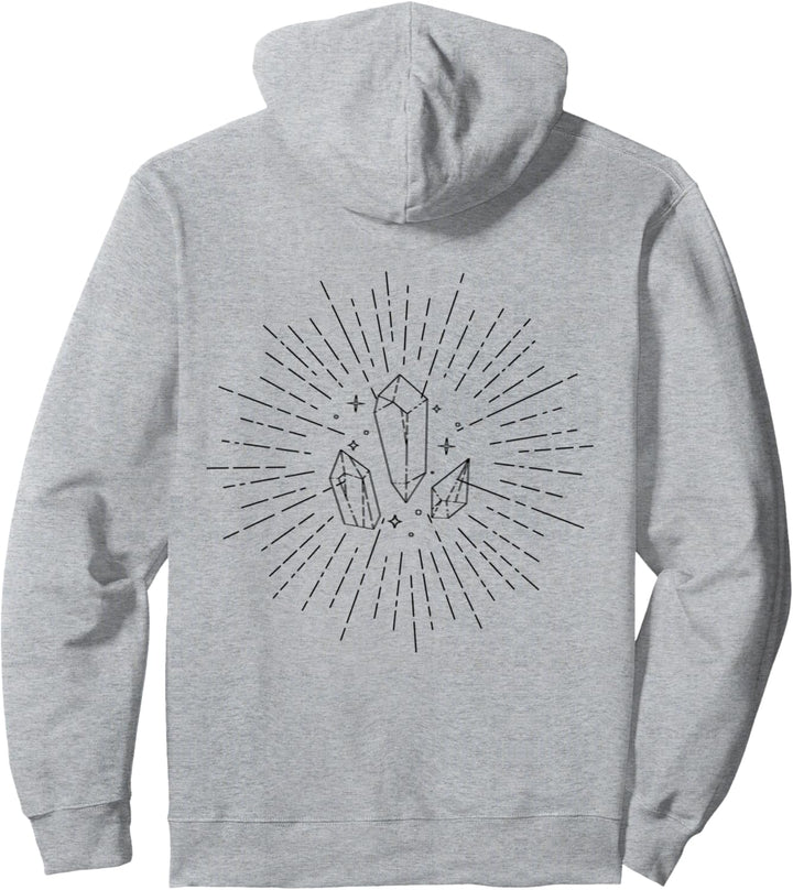 Der Kristall Leuchtet(Schwarz) Pullover Hoodie