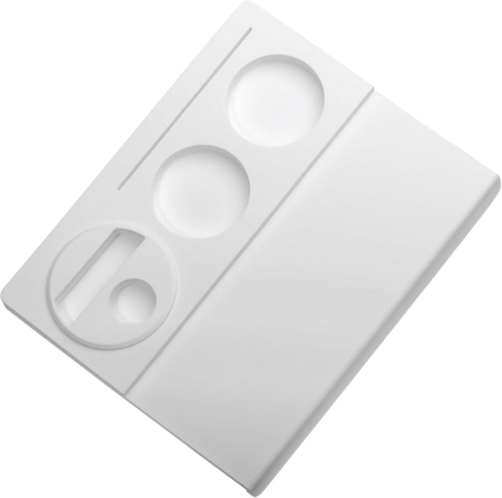 Normcore Corner Tamping Station V3 - Espresso White Tamping Mat - Silicone Coffee Tamper Mat Holder