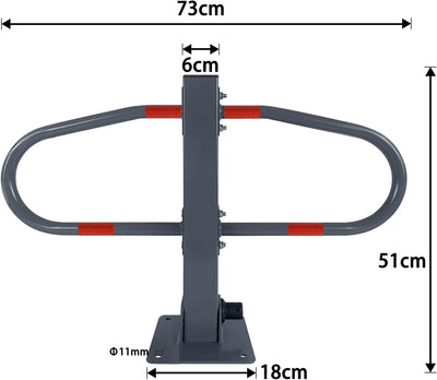 LZQ Klappbar Parkplatzsperre Parkplatzbügel Parkbügel Parkplatzsperre Für Privates Oder Gewerbliches