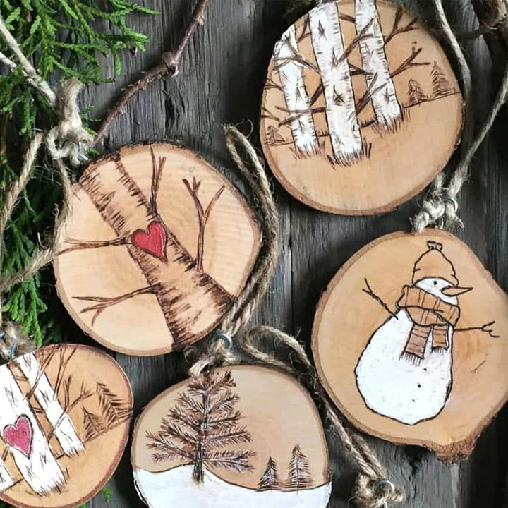 3 Stücke 23-25cm Unvollendete Holzkreise Gross Natur Holzscheiben zum Basteln, Runde Baumscheiben mi