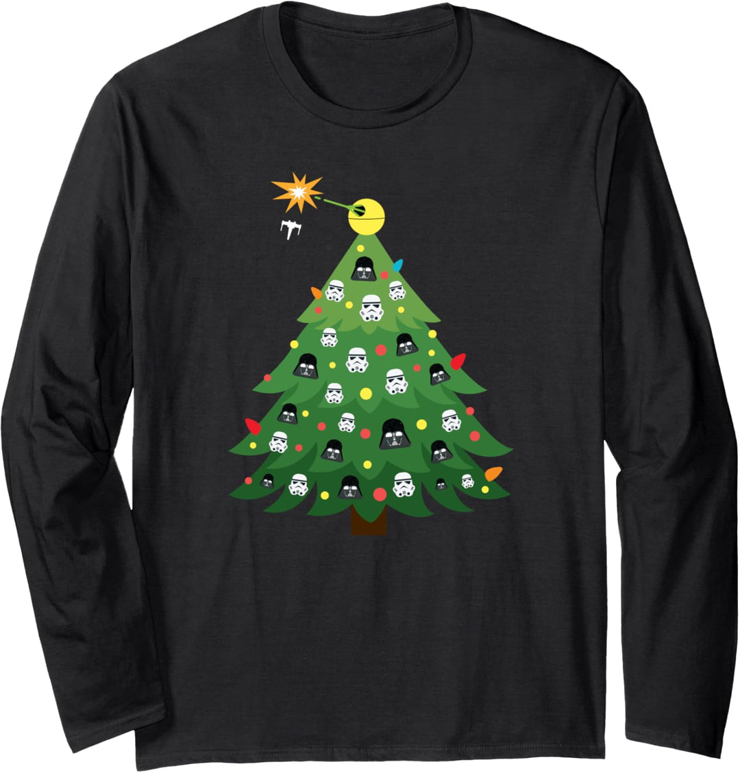 Star Wars Imperial Christmas Tree Holiday Langarmshirt