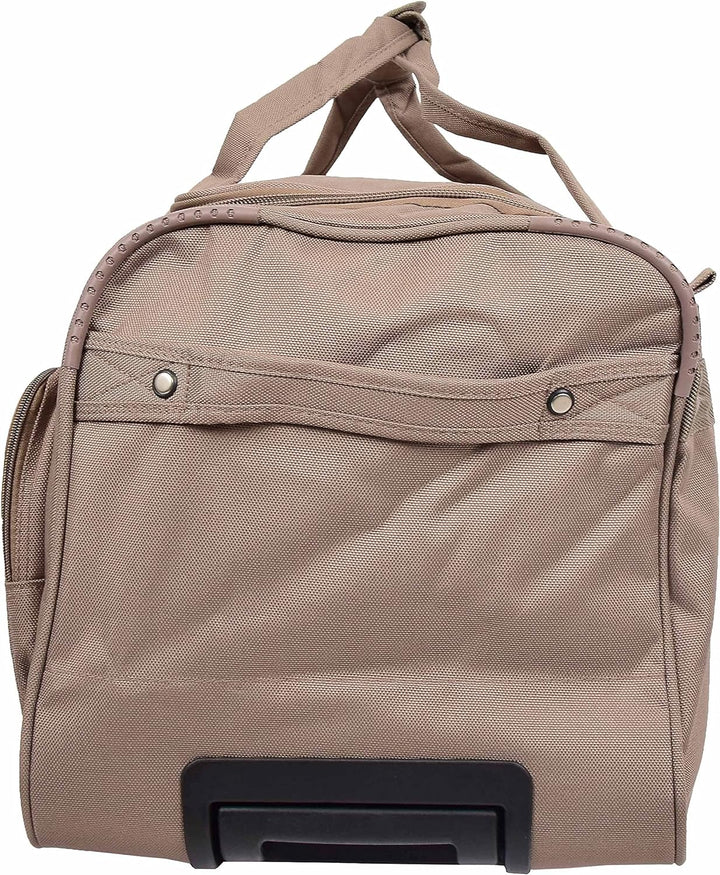 HL472 Trolleytasche mit Rädern, gross, Beige, beige, L, Reisetasche mit Rollen