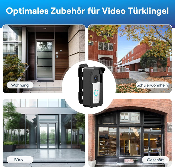 Regenfest Video Türklingel Halterung 45-135° Kompatibel mit Video Doorbell Wired/Pro-Pro2/4/3 Plus/3