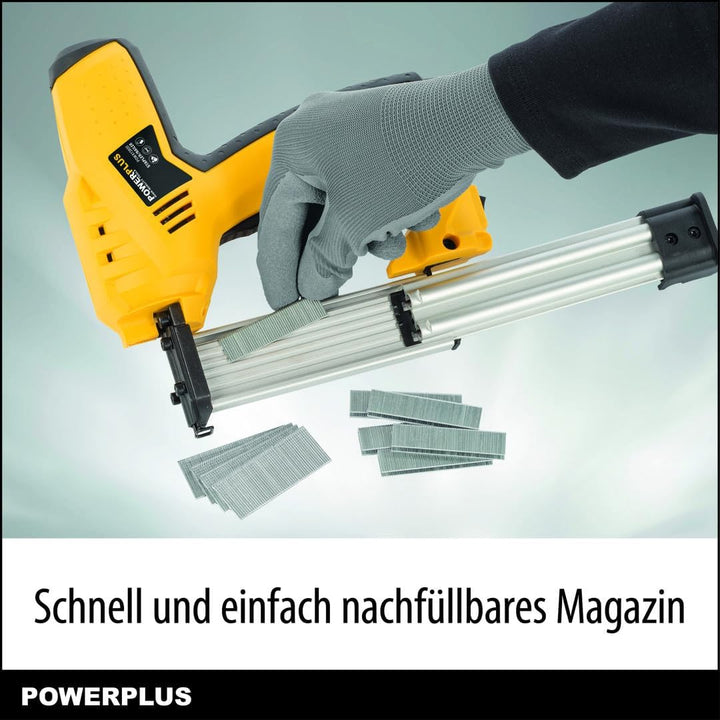POWERPLUS Elektrotacker POWX13800 - Tacker - Nagler 50W - 500 Acc.