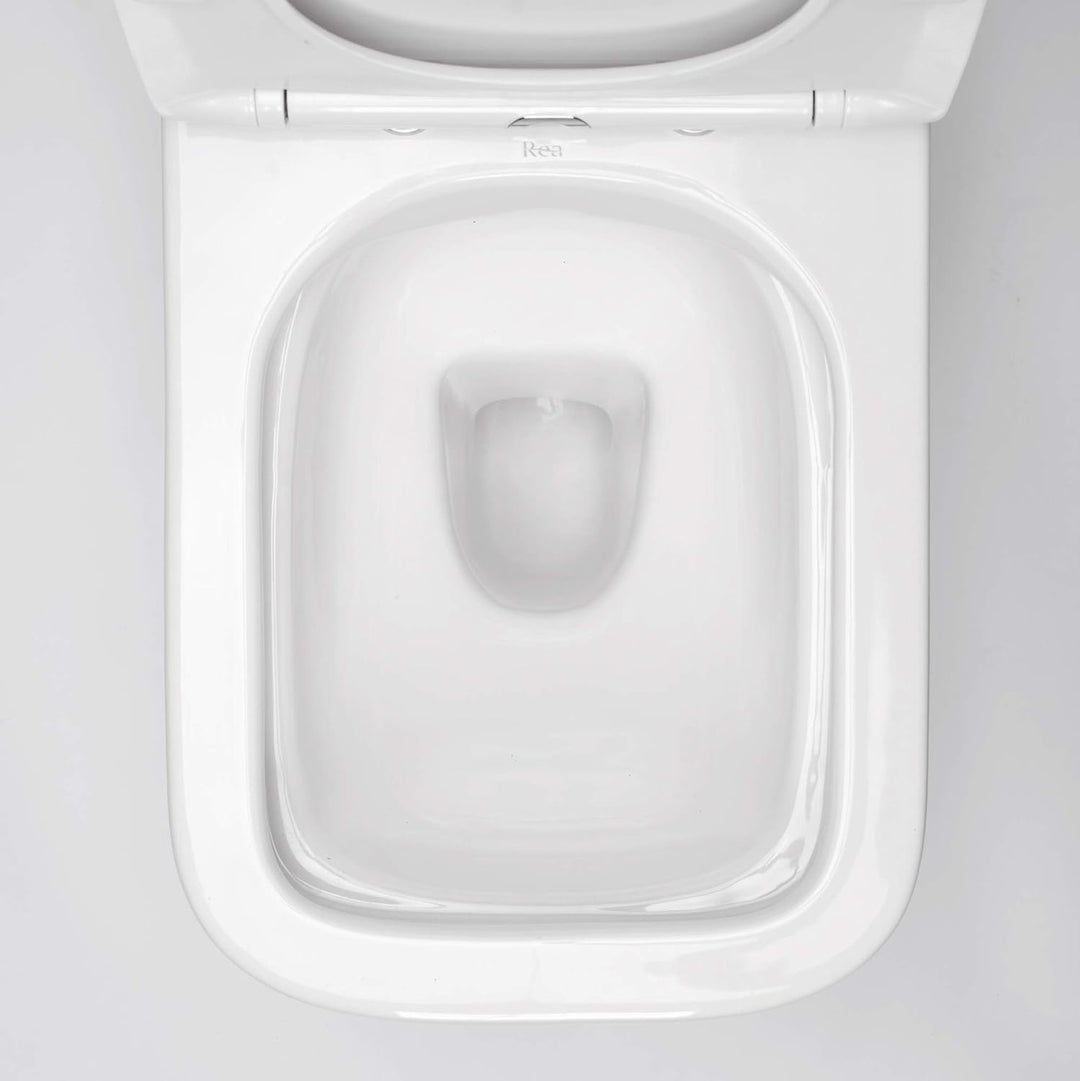 VBChome Hänge-WC Spülrandloses aus Keramik mit Toilettendeckel WC-Sitz aus Duroplast Absenkautomatik