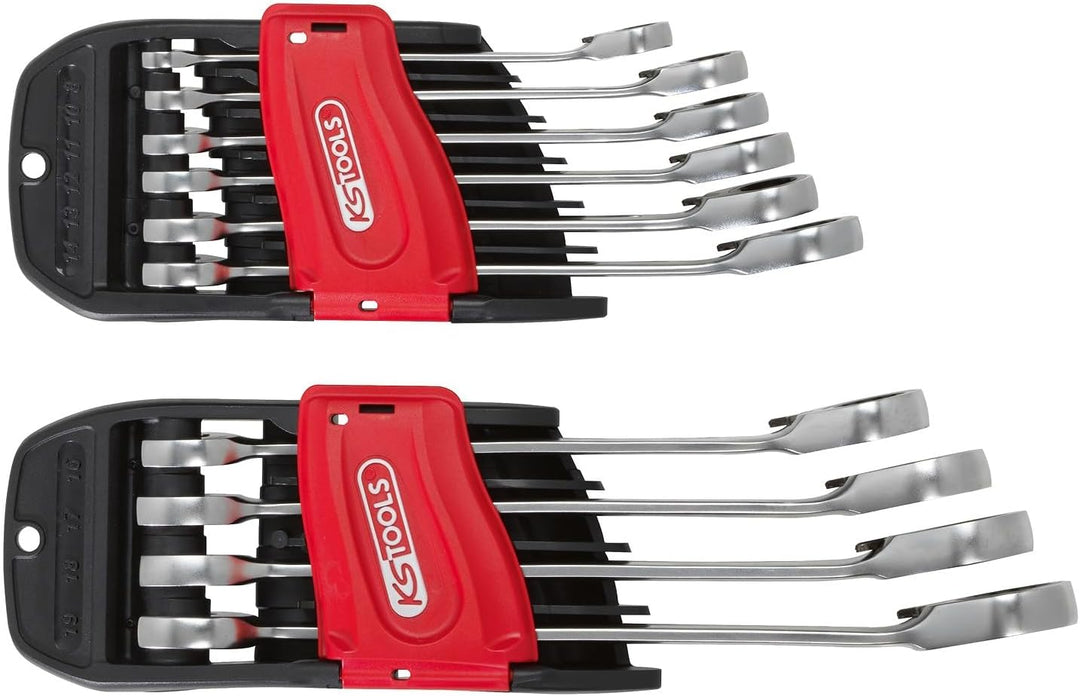 KS Tools 503.5950 DUO GEARplus Ratschenringmaulschlüssel mit Maul-Ratschenfunktion, umschaltbar, 10-