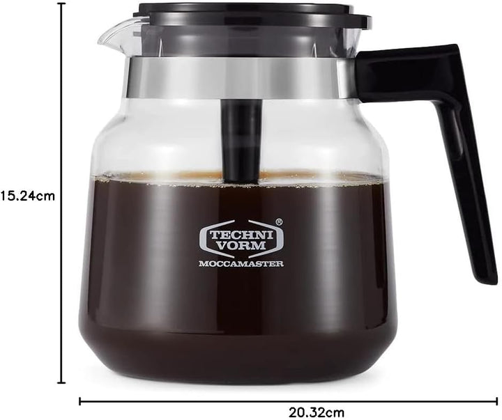 Technivorm 59835 Glaskaraffe, 1,25 l, für KB, Brauer, Brauer