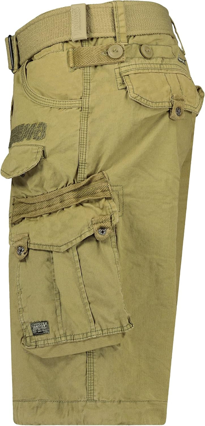 Geographical Norway Herren Cargo Short Sommer Bermuda Kurze Hose Shorts Mastic M, Mastic M