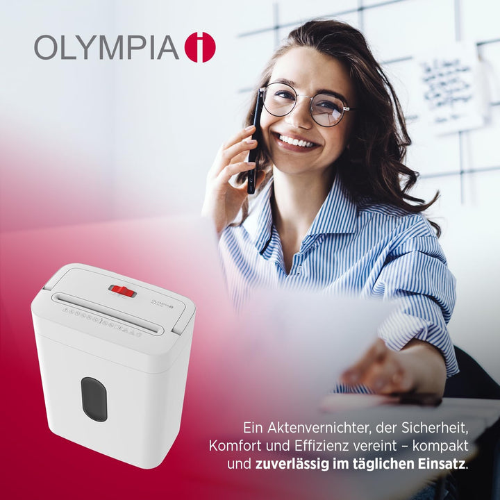 OLYMPIA PS 54 CC Pro Aktenvernichter | Papierschredder mit Partikelschnitt 4×38 mm | Schredder Akten
