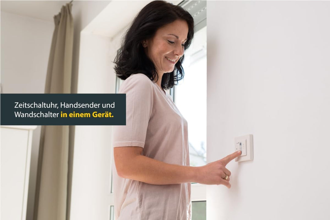 Schellenberg 20031 Smart-Home Funk Zeitschaltuhr Steuerung für Rolläden, Licht, Steckdosen und Marki