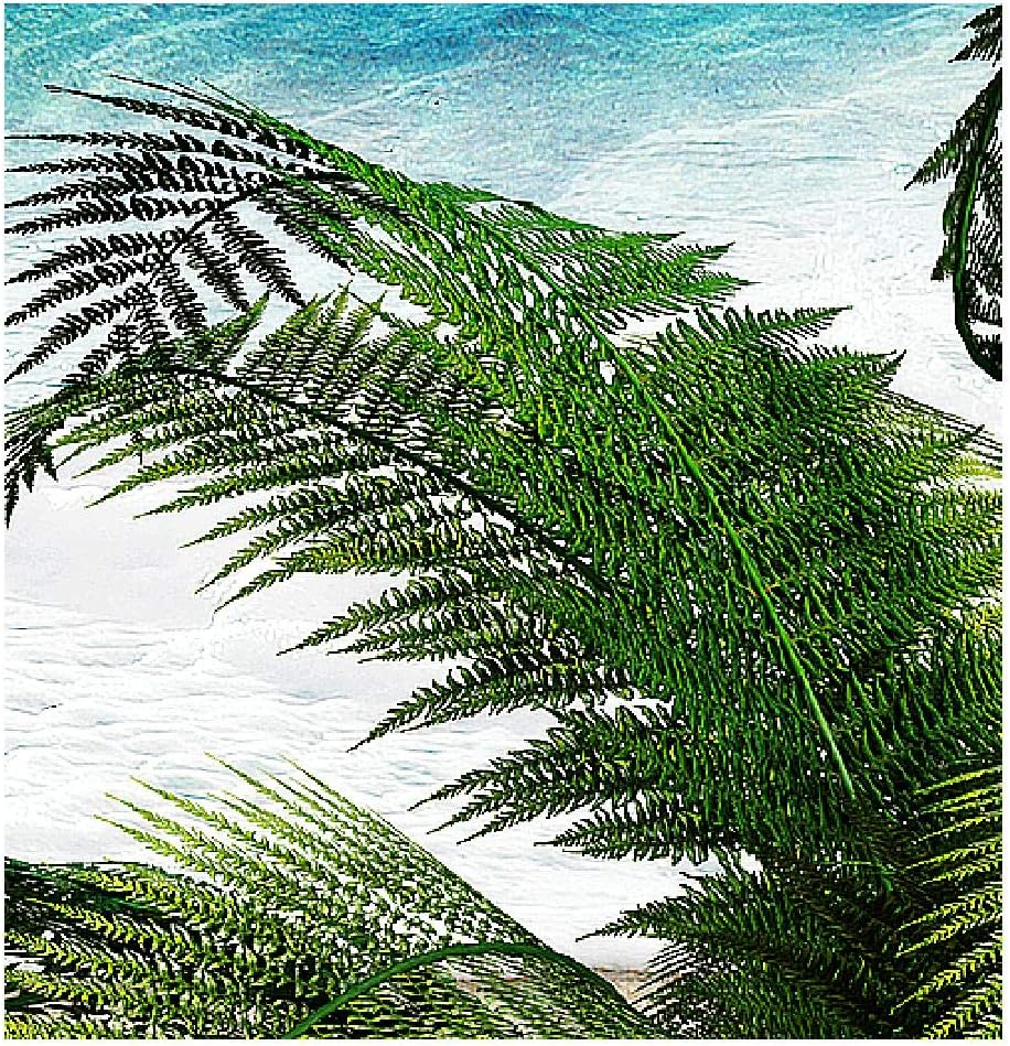Runa Art Wandbilder Karibik Insel Bild XXL Wohnzimmer Schlafzimmer Blau Palme Meer 120 x 80 cm 3 Tei