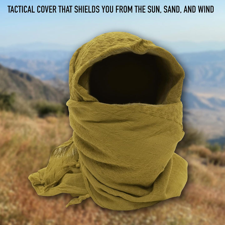 ROTHCO Solid Color Shemagh-Tactical Desert Scarf Schwarz, Schwarz