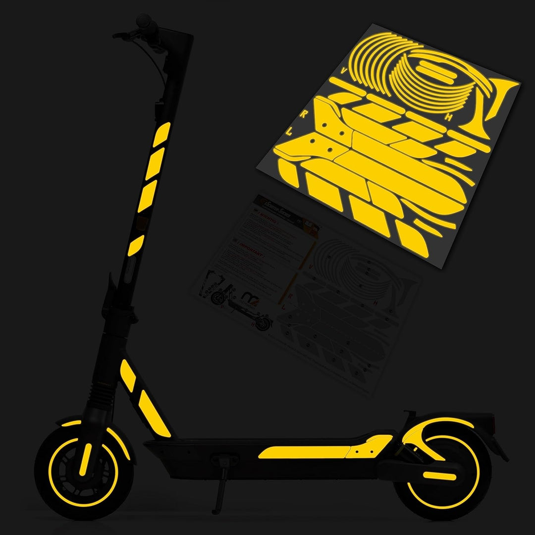 m2medien Aufkleber-Set/Sticker Set geeignet für Segway Ninebot MAX G2D E-Scooter - 46-teilig auf 35x