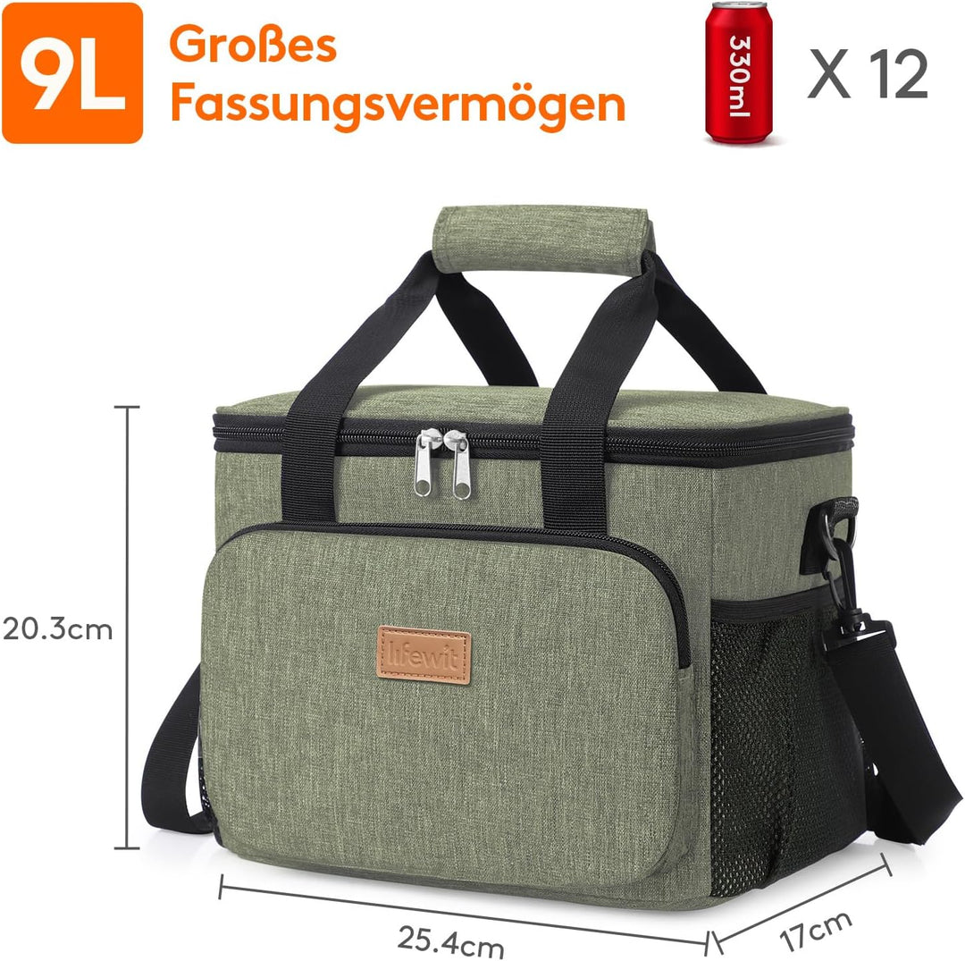 Lifewit Kühltasche klein unterwegs, Isolierte Cooler Bag Lunchtasche faltbar für Herren und Damen, w