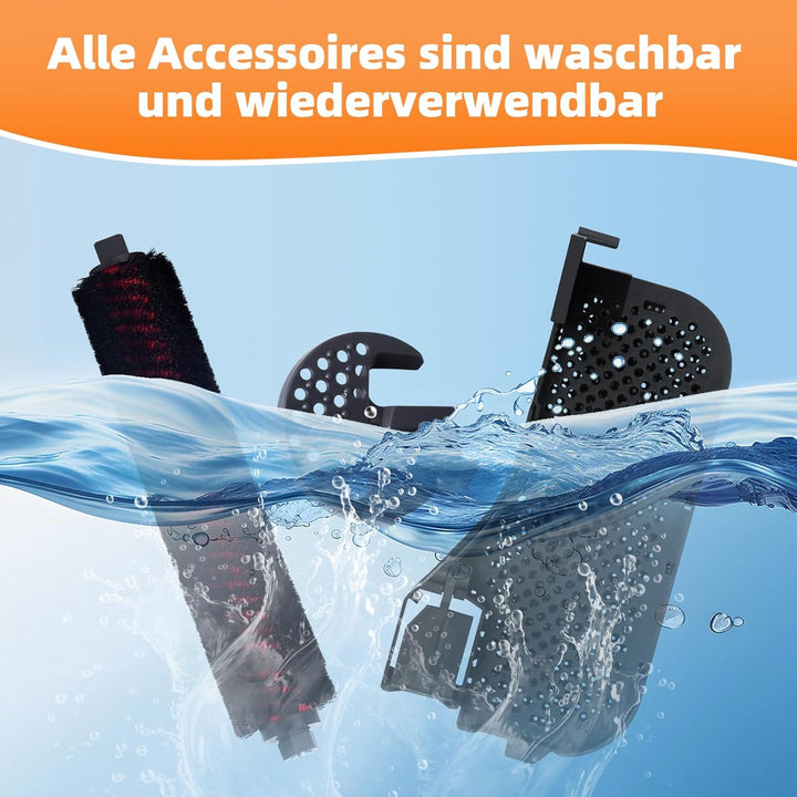 4 Stück Wasserfilter Wartungsbürste Reinigungsbürste und Mop Schrubber Zubehör Kompatibel mit Roboro