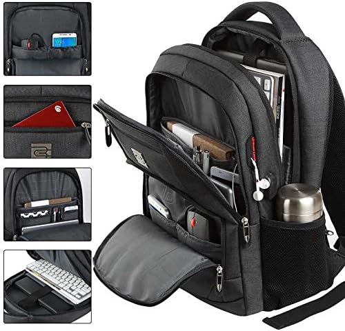 marcello Laptop Rucksäcke mit USB-Ladeanschluss Herren Damen für Arbeit Schule Uni Schulrucksack für