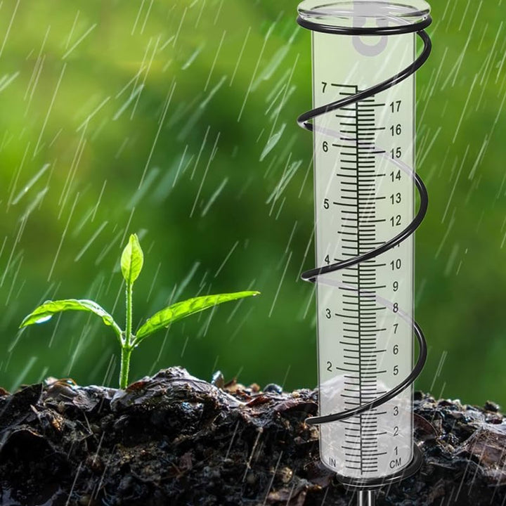 Mipcase Frostsichere Regenmesser-Röhren 2 Stück Glas Testrohre 8.3 Zoll Präzise Regenmengenmesser Mi