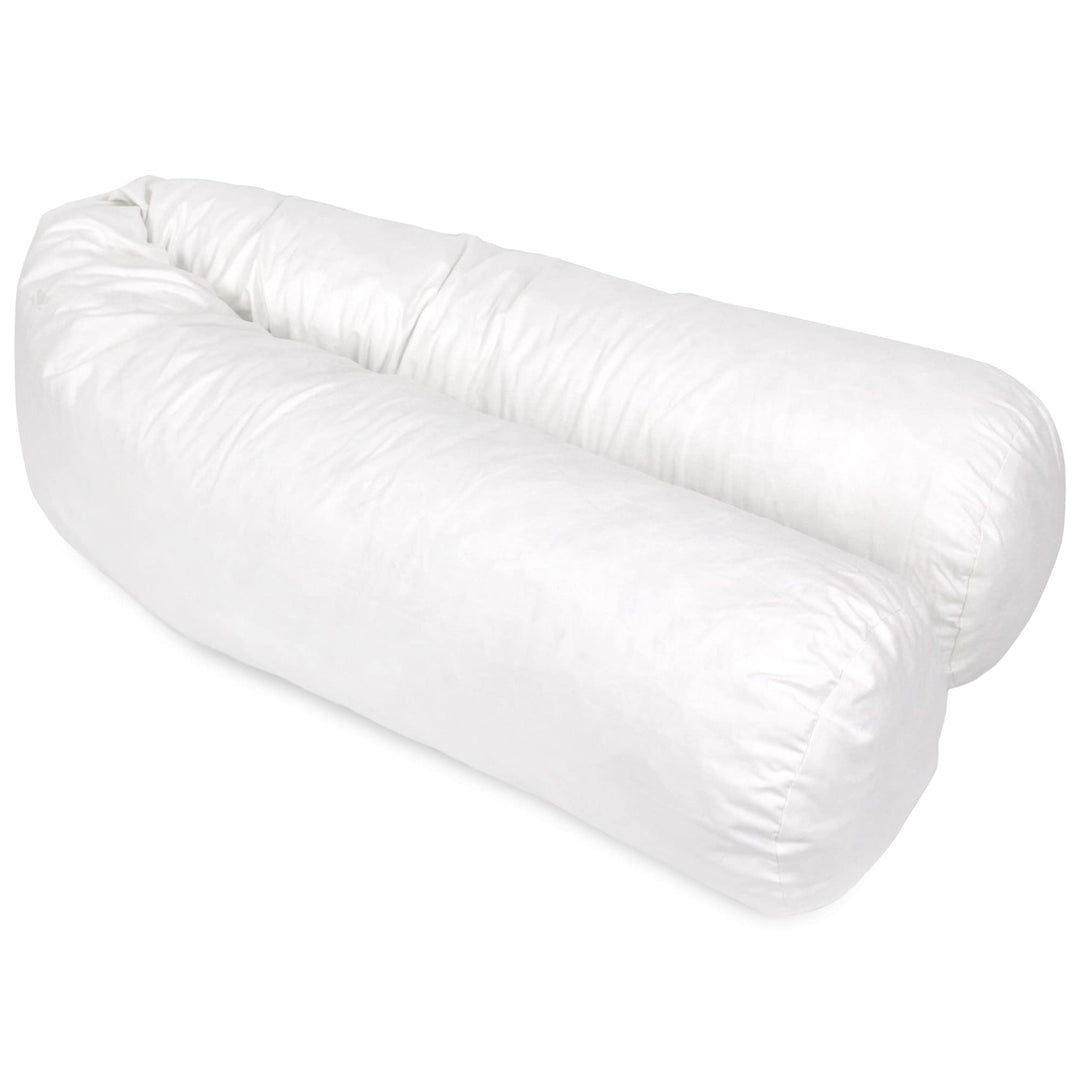 Nackenrolle 160 cm Grizz 'lit Federn – 100% Entenfedern 160 Weiss, 160 Weiss