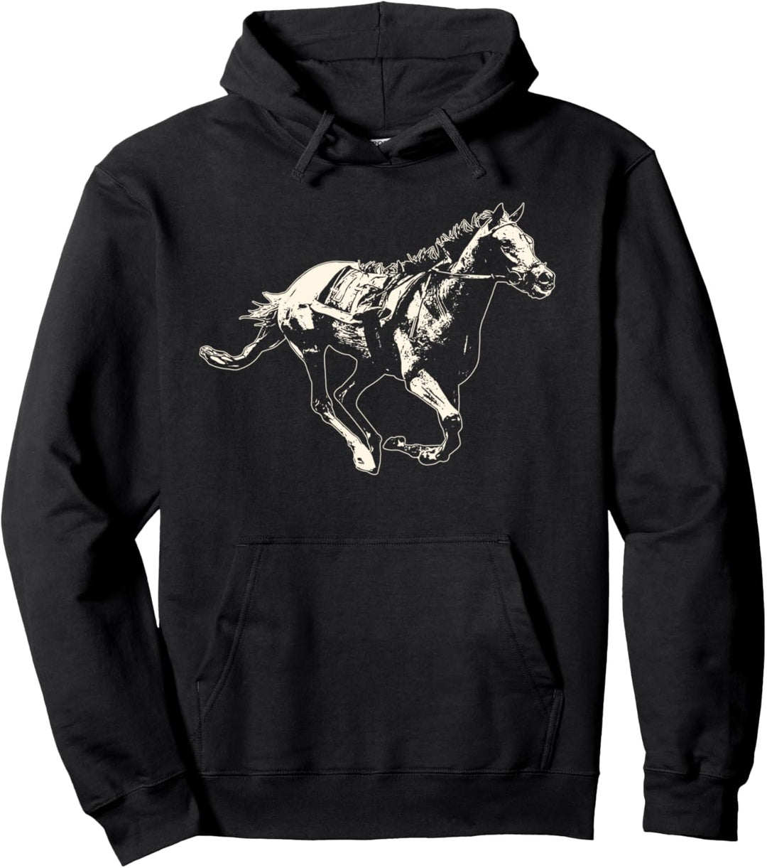 Laufendes Pferd Pullover Hoodie