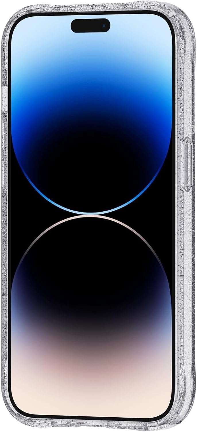 Case-Mate Durchsichtige Kristall-Schutzhülle für iPhone 14 Pro – 3 m Fallschutz, kabelloses Laden ko