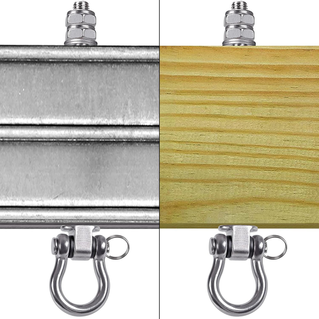 BeneLabel Schaukelhaken Holzbalken 210mm Edelstahl Hängematte Deckenanker/2 21cm-2er, 21cm-2er