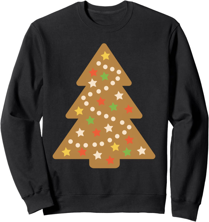Lebkuchen-Weihnachtsbaum, Kekse, Feiertagsparty Sweatshirt