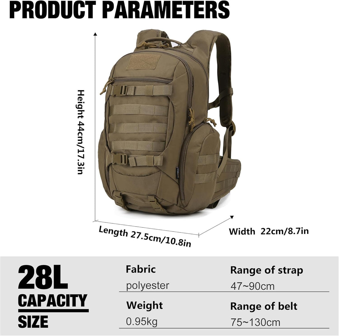 Mardingtop 18L/28L Rucksack Taktischer Trekkingrucksacke Rucksäck Outdoor Wanderrucksäcke für Campin