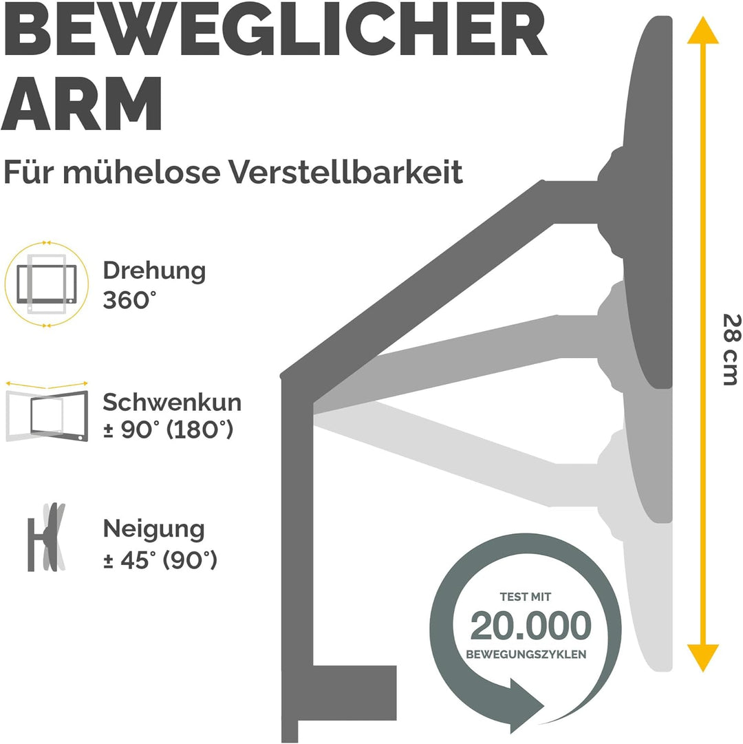 Fellowes Monitor Halterung für 3 Monitore bis je 27 Zoll (68,5 cm) - Platinum Series Monitor Arm mit
