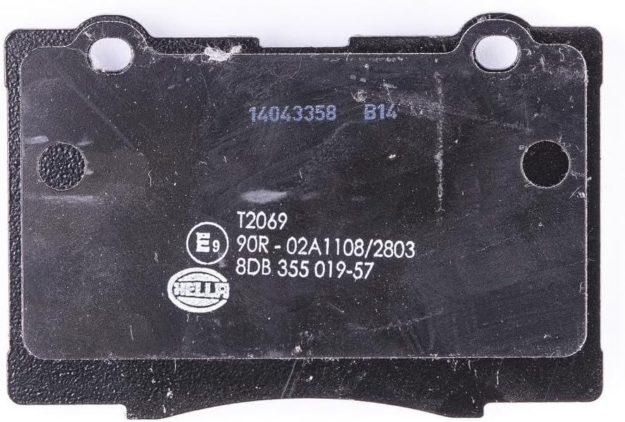 HELLA PAGID 8DB 355 019-571 Bremsbelagsatz - T2069 - Dicke/Stärke: 16mm - Bremssystem: Akebono - mit
