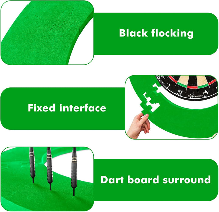 5 Stück Dartboard Schutzring: Dartscheiben Surround Dartscheibe Rand, Dartboard Rand für die Garage,