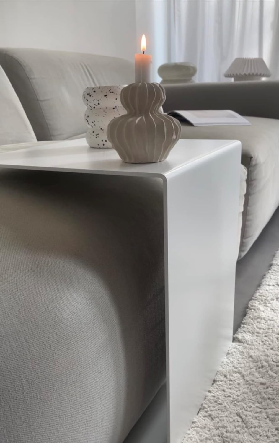 Beistelltisch | Couchtisch | Sofatisch | Metall | 35 x 35 x 45 cm | schwarz | Indoor & Outdoor | Mad