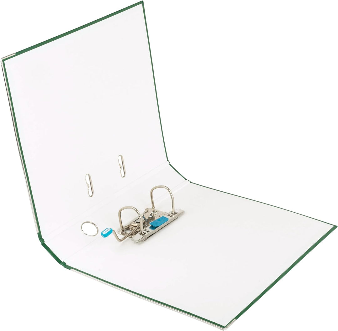 Elba Ordner A4, Smart Pro, 5 cm schmal, Kunststoff aussen, grün, 10 Stück, grün